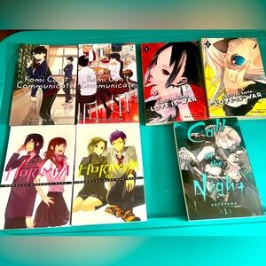 7 Anime Books , see description for titles